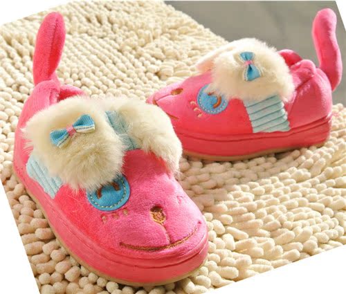 Chaussons enfants en suède pour hiver - semelle caoutchouc - Ref 1020974 Image 65