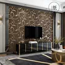 Jane European Model Room fashion TV background wall wallpaper imitation seamless wall cloth European luxury vines pattern wallpaper