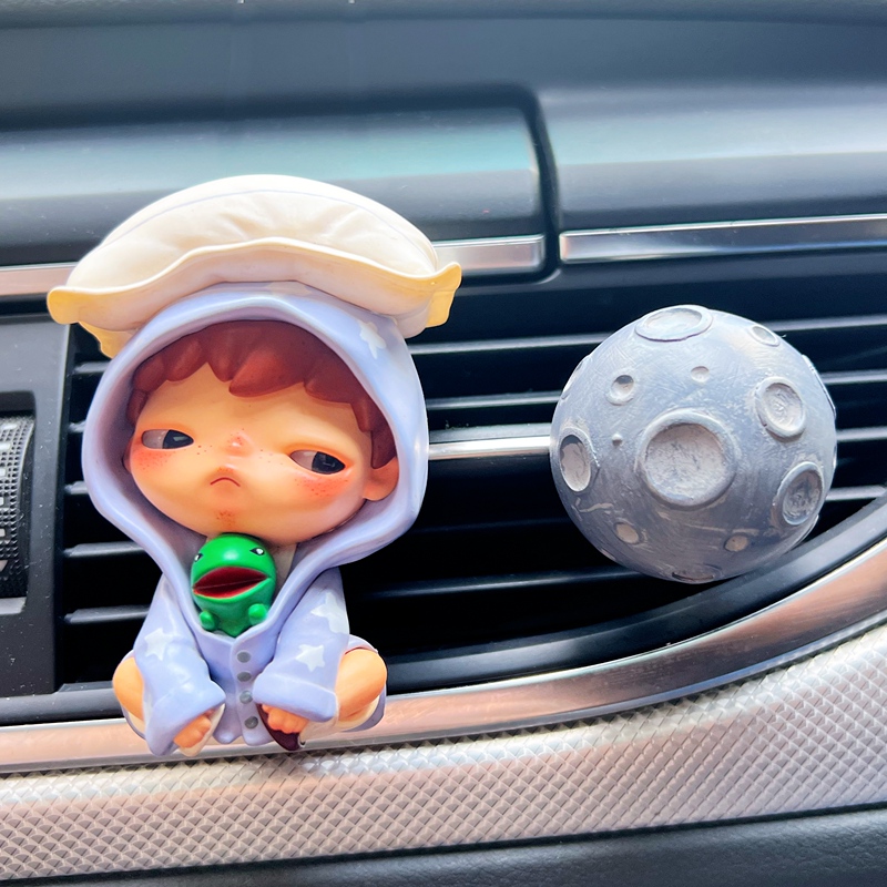 Bubble Mart Little Echo Series Car Air Freshener Car Air Conditioner Vent Hanging Ornament Decoration Gift for New Cars