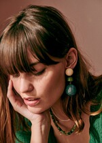 4 colors Parisian designer s resin earrings BOUCLES DOREILLES IRIS France