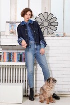 Spot France Paris literature cdc denim short coat LALORA
