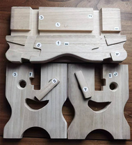 Creative Childrens Day gift tenon and mortise disassembly haha ​​stool solid wood stool low stool educational woodworking classroom direct sales