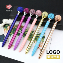 Diamond pen class Custom logo Lettering Gift Pen Graduation Gift Crystal Ballpoint Pen with interchangeable pen core
