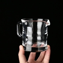 Natural white crystal fair cup with handmade polished sub-tea divider winemaker high temperature resistant to tea and gift commercial