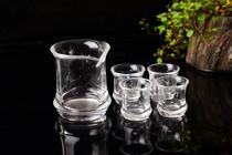 Pure hand-polished natural white crystal transparent hand health cup crystal tea cup crystal tea cup tea raw stone raw mineral Cup gift