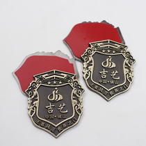 Customized metal furniture equipment wooden doors and windows high-end bronze brushed LOGO aluminum-zinc alloy trademark labeling nameplate