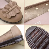 Тапочки в стиле Crocs на танкетке, комфортные босоножки, нескользящие дышащие «мамины туфли», закрытый носок, мягкая подошва, из натуральной кожи