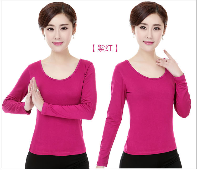 Trang phục khiêu vũ vuông áo sơ mi dài tay gcw mùa xuân và mùa thu mới cổ tròn Latin khiêu vũ quần áo quần áo tập thể dục - Khiêu vũ / Thể dục nhịp điệu / Thể dục dụng cụ giày khiêu vũ sagadance