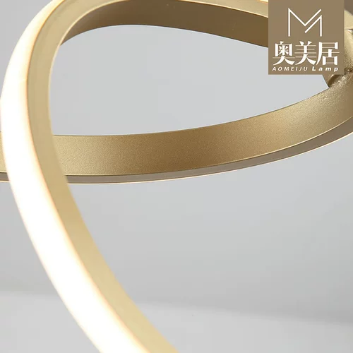 Креативный современный и минималистичный светодиодный легкий и тонкий светильник для гостиной, золотая люстра, популярно в интернете, легкий роскошный стиль