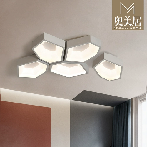 Современный и минималистичный светодиодный креативный кубик Рубика для гостиной для спальни для беседки, потолочный светильник