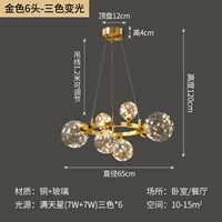 Медный цвет 6 голов с третьим цветом (специальное предложение)