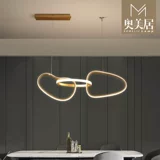 Креативный современный и минималистичный светодиодный легкий и тонкий светильник для гостиной, золотая люстра, популярно в интернете, легкий роскошный стиль