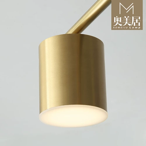 Современный медный светильник для гостиной для спальни, креативная люстра, легкий роскошный стиль