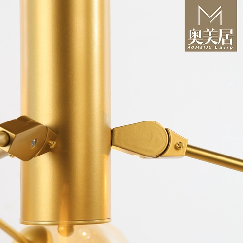 Креативная современная светодиодная стеклянная люстра для гостиной