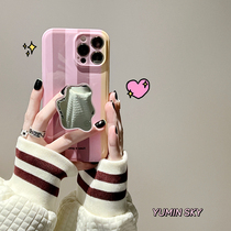 ins small crowd irregular mirror applies iPhone13promax apple 12 phone shell 11 female x xr bracket 8