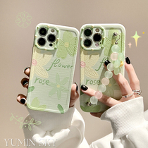 ins oil painting florist wristband applicable iPhone13promax apple 12 phone shell 11 new xs female xr soft 8