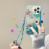 Green vase bracelet applicable iPhone13promax Apple 12 mobile phone shell 11 transparent xs mesh red xr female 8p