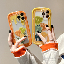 ins oil painting tulip applies iPhone12promax apple 13 11 phone shell xs bracket xr spring summer 8p