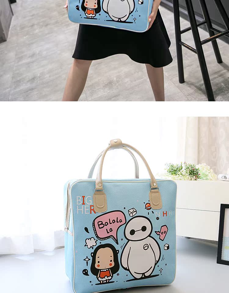 Phiên bản tiếng Hàn của doanh nghiệp du lịch xách tay du lịch túi xách nữ dễ thương không thấm nước hành lý nữ túi lớn quần áo khoảng cách ngắn túi đựng quần áo du lịch