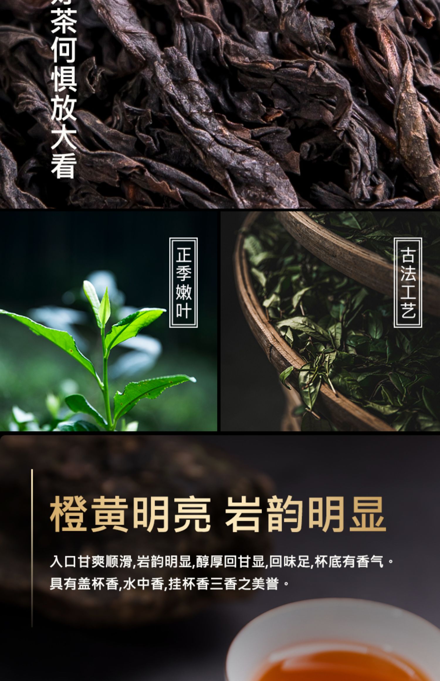 大红袍茶叶武夷山浓香型新茶罐装