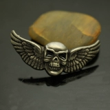 Ретро белый бронзовый череп богатство