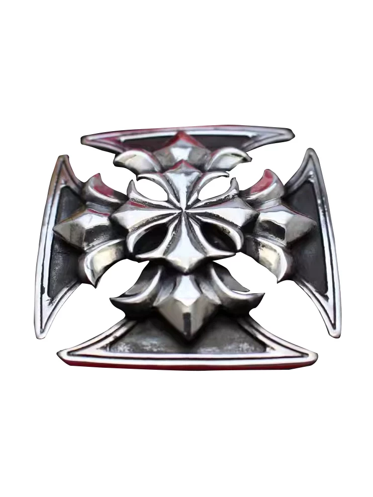Belt, retro buckle, (Physicals), punk style