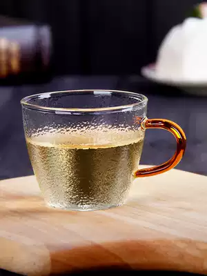 Glass teacup with handteacup teacup teapes petty Cup handmade hammer personal Cup home mini tea cup set