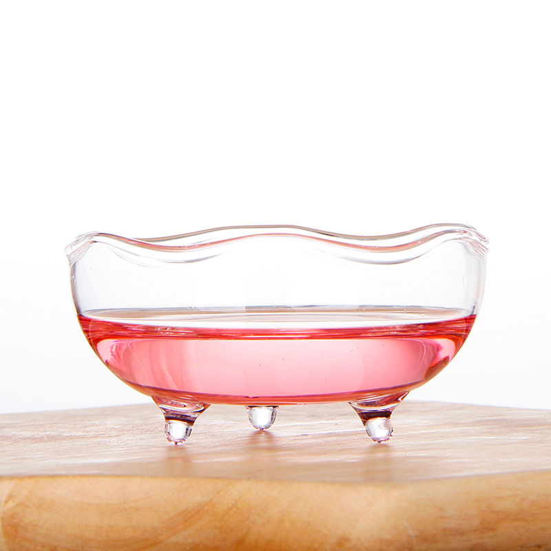 Liuxiang glass tea set Tea three-legged lotus high temperature tea cup Creative tea cup