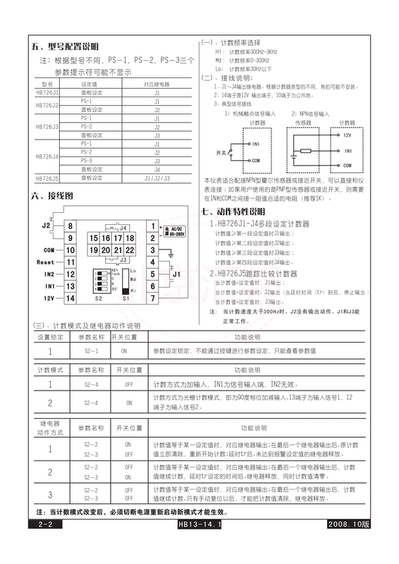 HBKJ HB726J-J1/J2/J3/J4 Bộ đếm/Máy đo lưới đa cài đặt thông minh Bắc Kinh Huibang