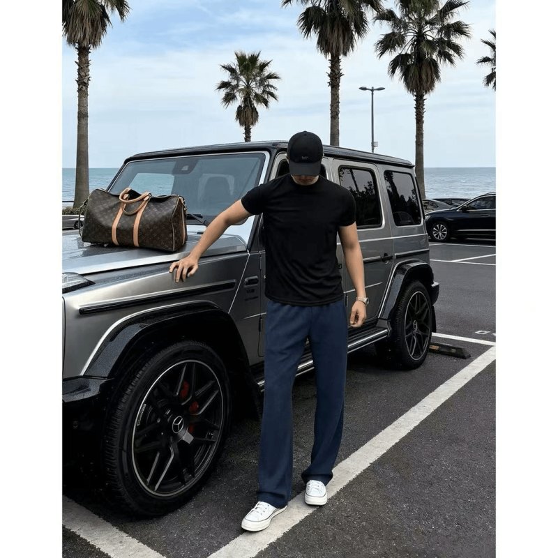 My New Summer Style Snake Scale Pattern Design Breathable Pants for Men, Soft, Comfortable, Simple, Versatile Casual Sports Pants