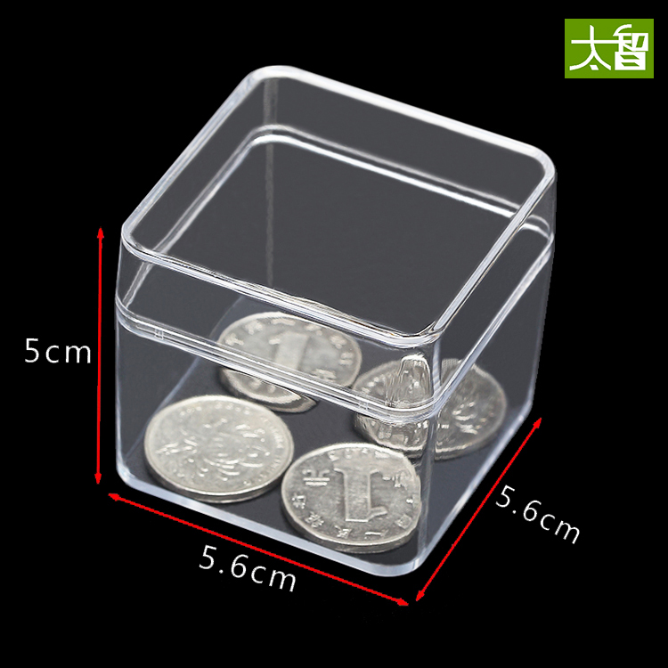 High-end Transparent Plastic Box PS Gift Box Ornament Box Digital Product Packaging Box Small Box Square PS52