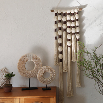 Slow heat) Nordic style interior decoration wall hangings hand-woven tapestry ins B&B model room covered meter box