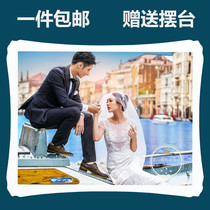 Creative photo frame table printing and washing photos Lamina Korean crystal porcelain photo enlargement wall hanging photo frame production