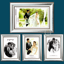 Simple modern wedding photo wall hanging combination living room bedroom wash photo plus photo frame creative photo enlargement custom made
