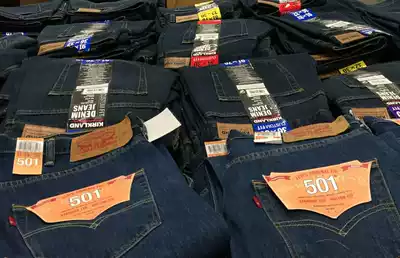 Direct mail Levis Levis501 men's cotton classic straight jeans