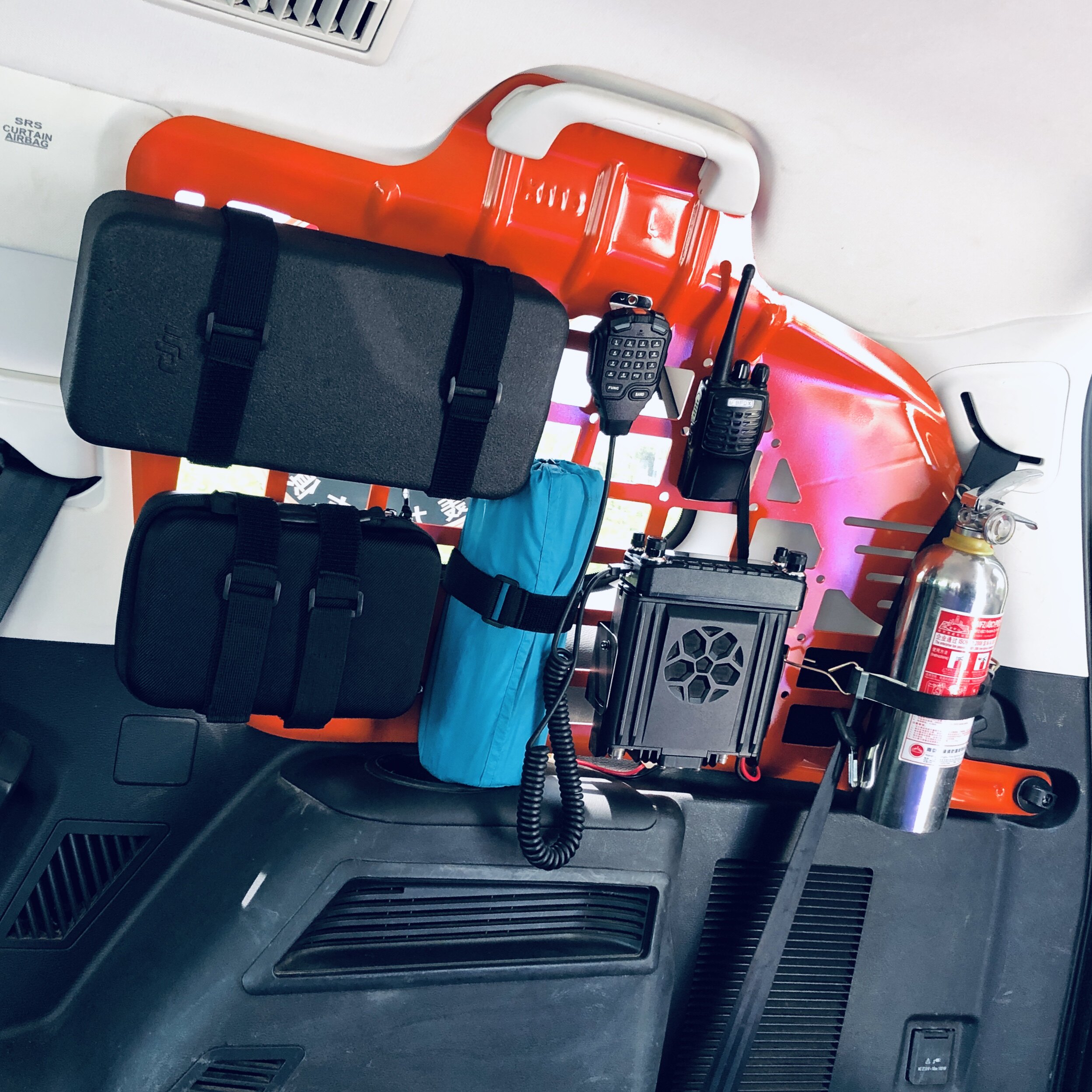 Haval H9 new tail box hanging net expansion fixed magnesium aluminum alloy spray plastic with gray orange Wood Sen Industrial