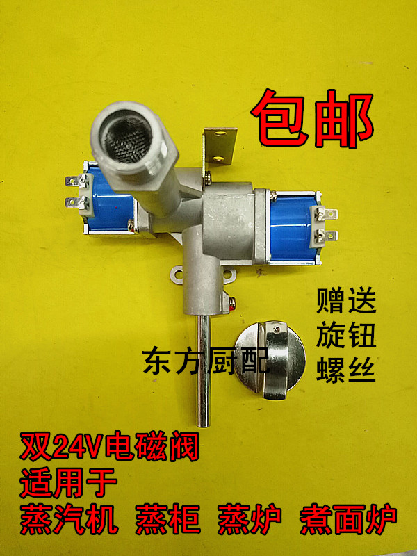 Steam engine generator boiler special accessories 24V normally closed solenoid valve double valve body intake valve steam cabinet accessories