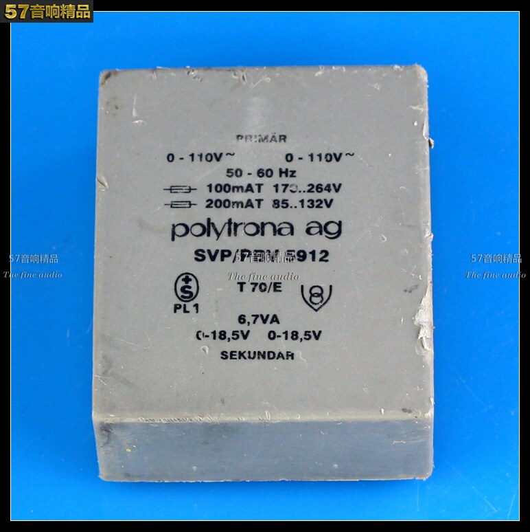 British import sealed transformer 12W in 220V out of double 18 5V 6 7VAX2