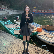 tinafairy 2021 New pleated skirt children summer design sense niche short a pleated skirt