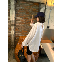 2020 early spring new white shirt female design sense niche shirt Korean version of temperament Joker loose long sleeve top