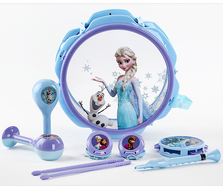 Disney Princess nhạc lạnh nhạc cụ năm mảnh nhạc trẻ em khai sáng nhạc cụ trẻ em nhạc cụ trống đồ chơi âm nhạc cho trẻ mầm non