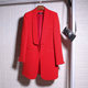 ເສື້ອຢືດຂອງຜູ້ຍິງອອກແບບສະເພາະແບບເກົາຫຼີ ແບບສະໄຕລ໌ອັງກິດ silhouette ກາງ-ຍາວ 2023 ພາກຮຽນ spring ແລະດູໃບໄມ້ລົ່ນ temperament suit top