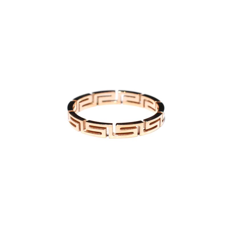 Chất lượng cao rose gold cổ điển hoang dã đơn giản hình học không gây dị ứng không phai titanium vòng thép vòng trang sức nữ