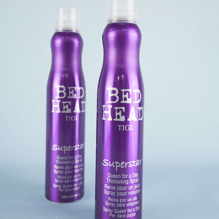 Tigi bedhead Superstar Spray Fluffy Volumizing Styling Micro Styling Hair Gel Purple Water Bottom Matte