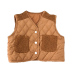 Áo vest cho bé mùa thu và mùa đông bằng vải cotton dày cho bé gái thời trang nước ngoài 1 mẫu trẻ em hai tuổi thủy triều 3 phiên bản Hàn Quốc 4 bên ngoài mặc 6 áo áo gile cho trẻ sơ sinh Áo ghi lê