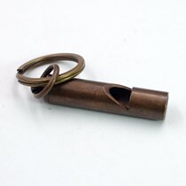 Retro new whistle treble training wilderness for survival gear Whistle Toy Bull Leather Rope Matching