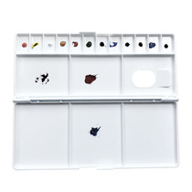 Paint box watercolor palette box flip drawing pan gouache palette drawing palette for students with large