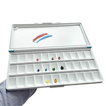 33-grid watercolor moisturizing palette box solid watercolor paint box sub-box plastic palette for students with beginners