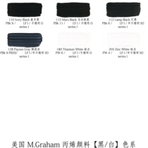 American m g watercolor M Graham artist acrylic pigment black and white 59ml 150ml