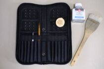 Dumplings watercolor beginner class watercolor introductory 6-piece set containing Terrence Leuca wool brush travel pen bag